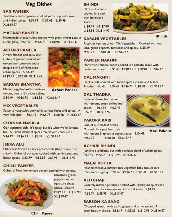 Menu of Mughal Mahal photo5