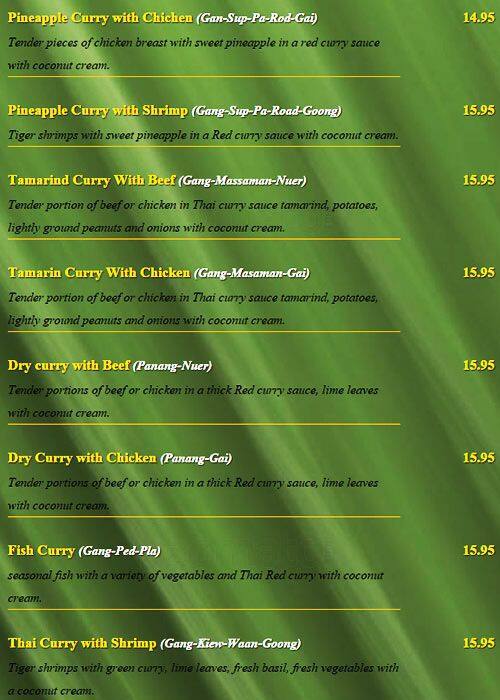 Menu of Thai Smile photo13