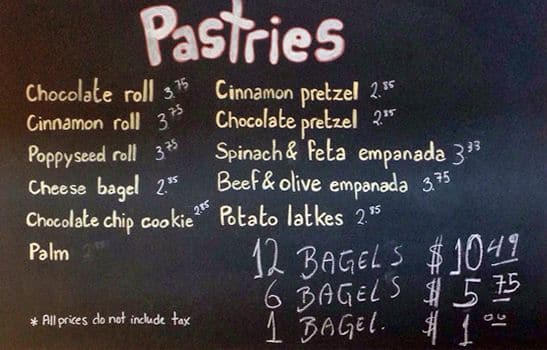 Menu of Continental Bagel Co. photo3