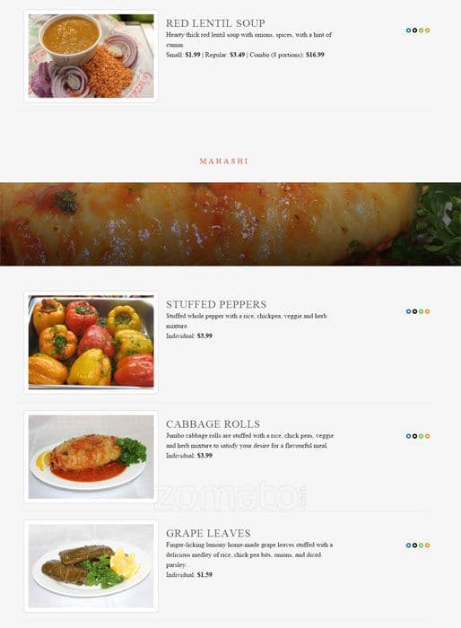 Menu of Ghazale photo4