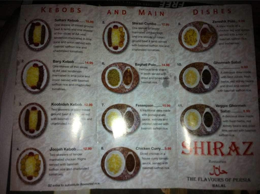 Menu of Shiraz photo3