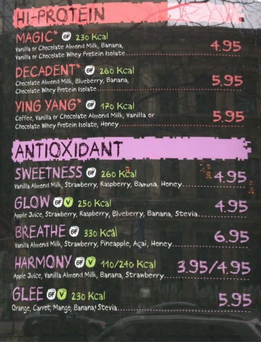 Menu of Liquid Nutrition photo2