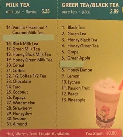 Menu of Fair Bee Coffee & Tea photo2
