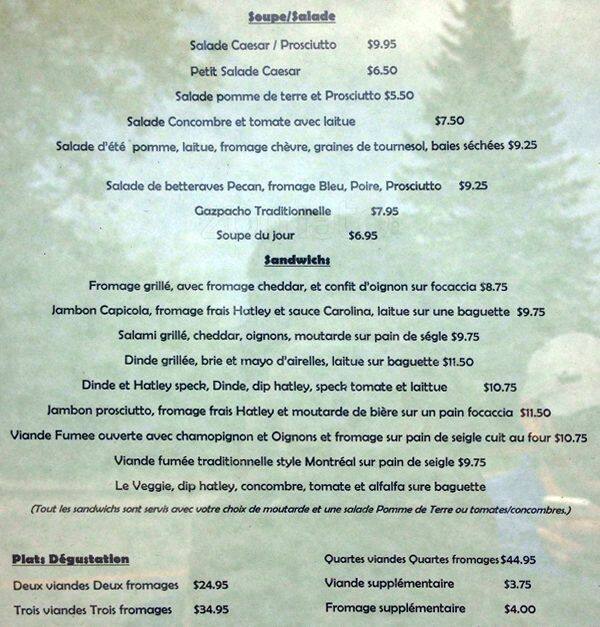 Menu of Terrasse Radisson photo6