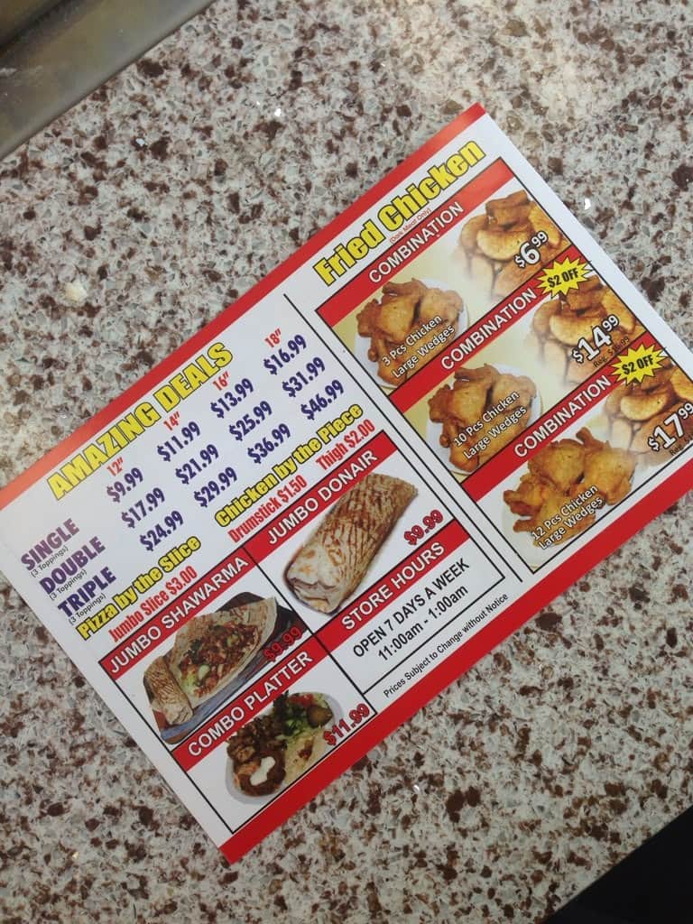 Menu of Great Canadian Pizza & Fried Chicken photo5