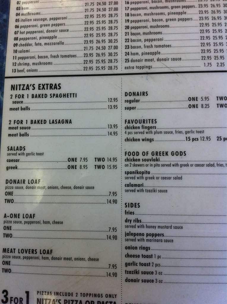 Menu of Nitza’s Pizza photo3