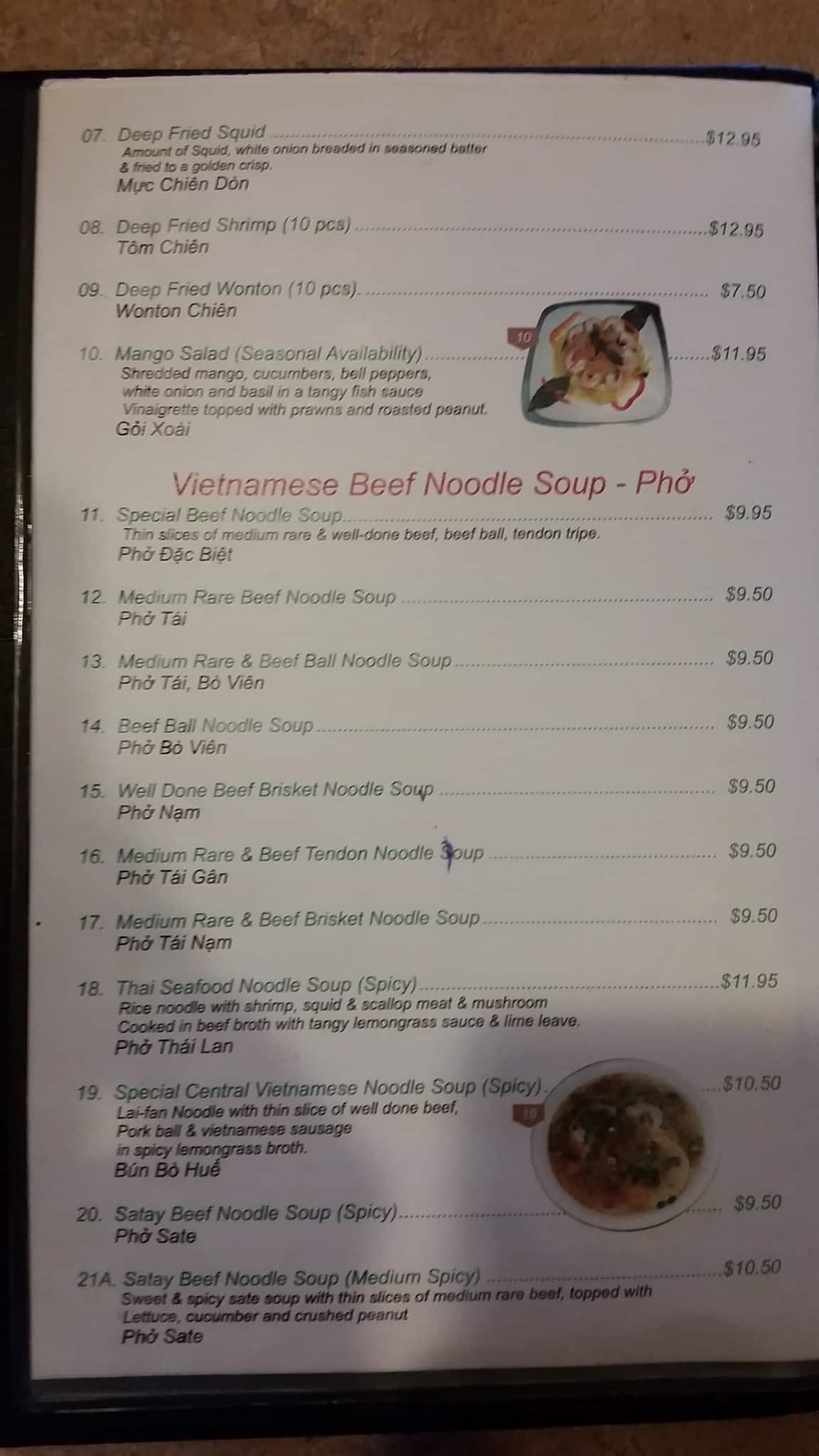 Menu of Pho Anh Vietnamese Cuisine photo3