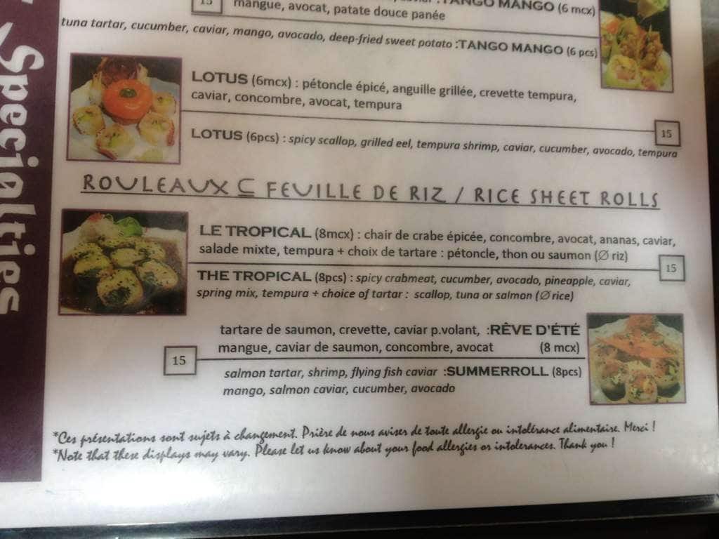 Menu of Atami photo3