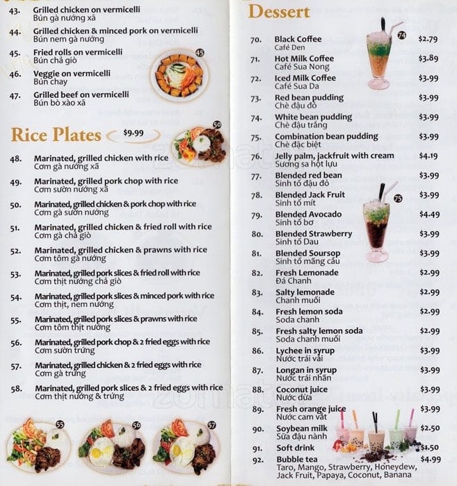 Menu of All About Pho photo3
