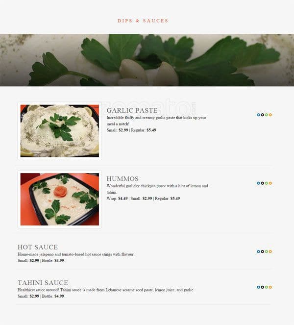 Menu of Ghazale photo13