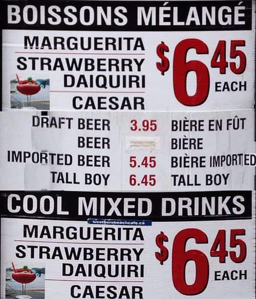 Menu of Westboro Beach Yacht Club Café photo9