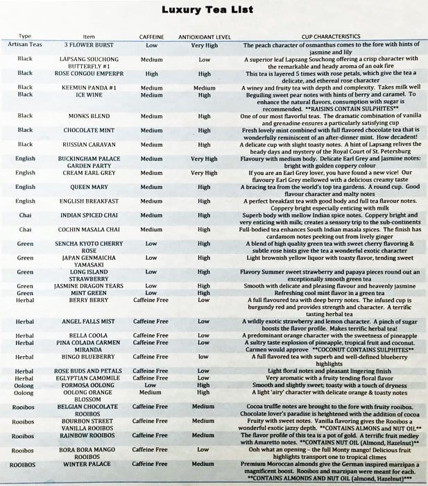 Menu of Spot Crepes & Tea photo4