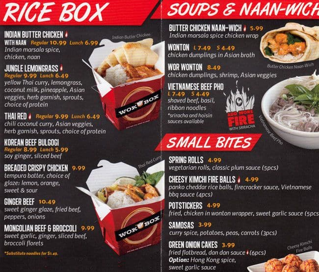 Menu of Wok Box photo3