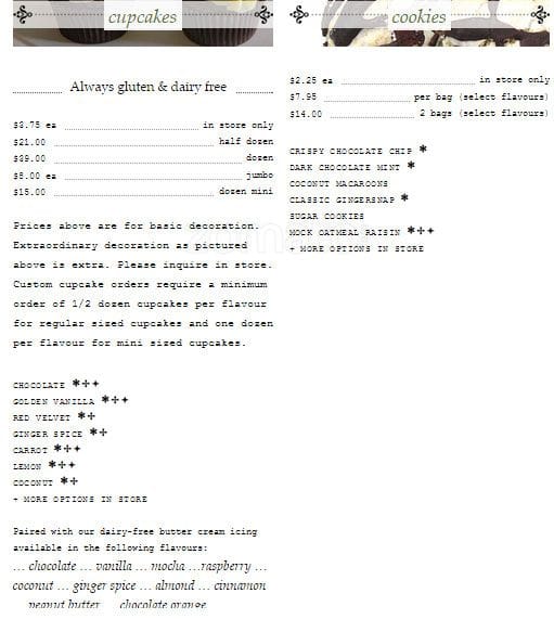 Menu of Sweet Tooth Cakery photo2