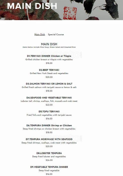 Menu of Yumei Sushi photo11