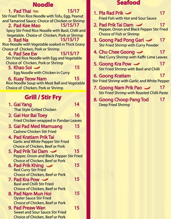 Menu of Sawaddee Thai Cuisine photo5