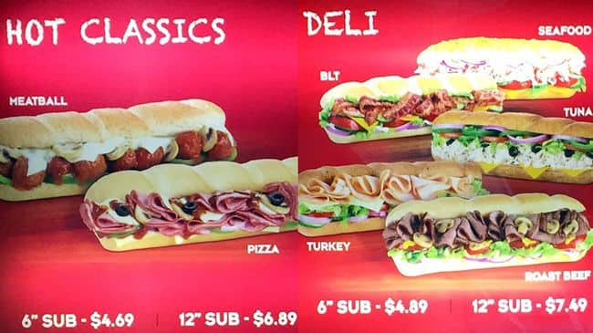 Menu of Mr. Sub photo2