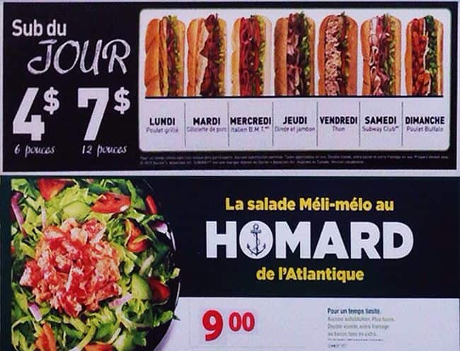 Menu of Subway photo10