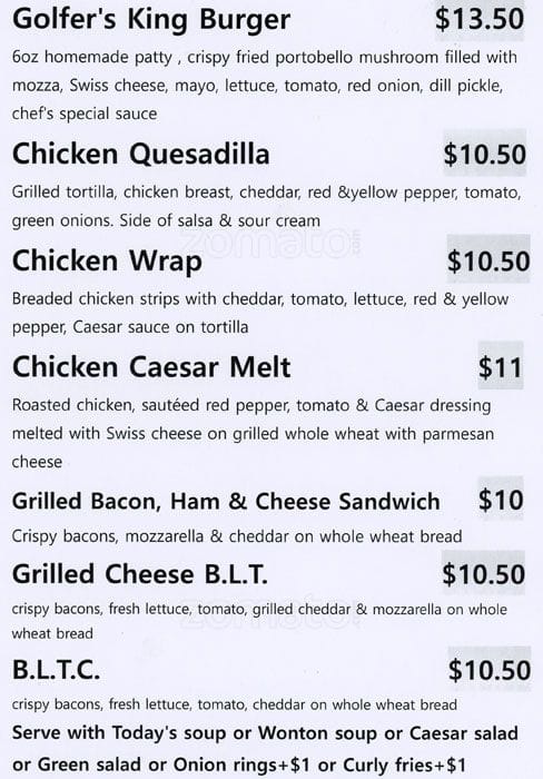 Menu of Golf Square photo6