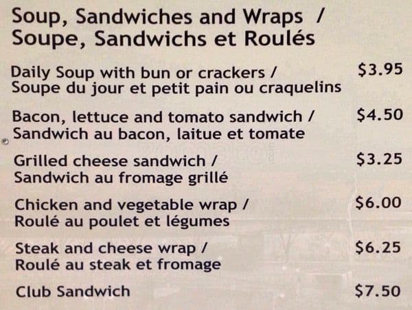 Menu of Cafétéria Des Beaux-Arts photo3