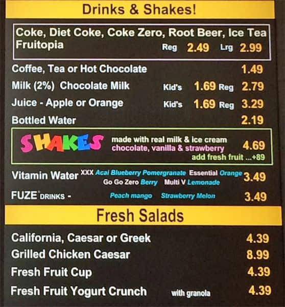 Menu of Lick’s photo5