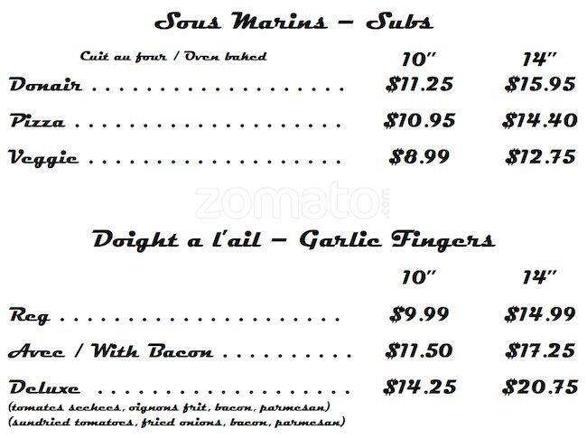 Menu of Halifax Donair & Bar 902 photo4