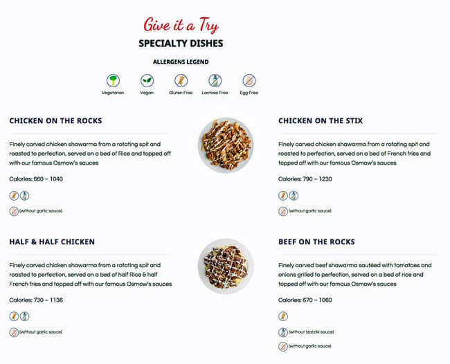 Menu of Osmow’s photo9