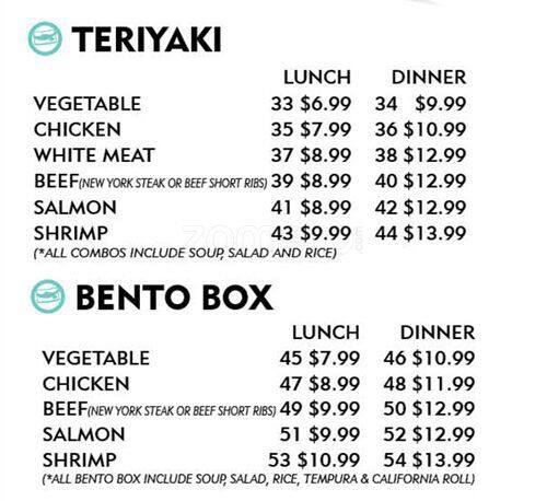 Menu of Sushi Bay photo4