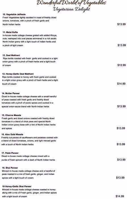 Menu of King Mahal Restaurant photo3