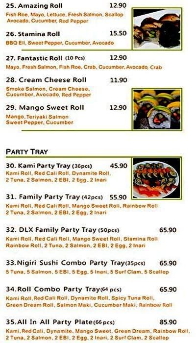 Menu of Kami photo3