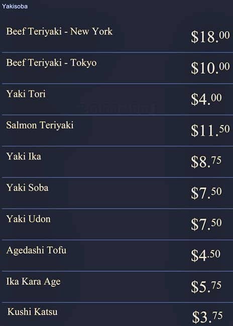 Menu of Isami Sushi photo3