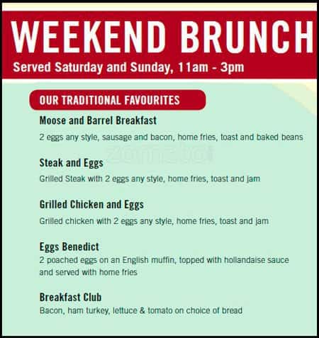 Menu of The Moose and Barrel photo9