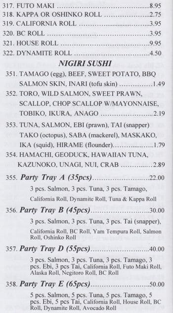 Menu of 89 Inn photo5