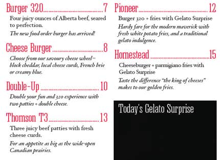 Menu of Burger 320 photo2