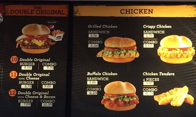 Menu of Harvey’s photo4