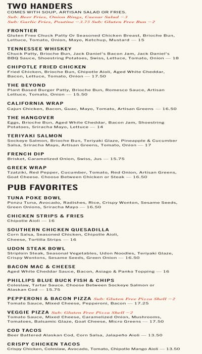 Menu of Darcy’s Pub photo3
