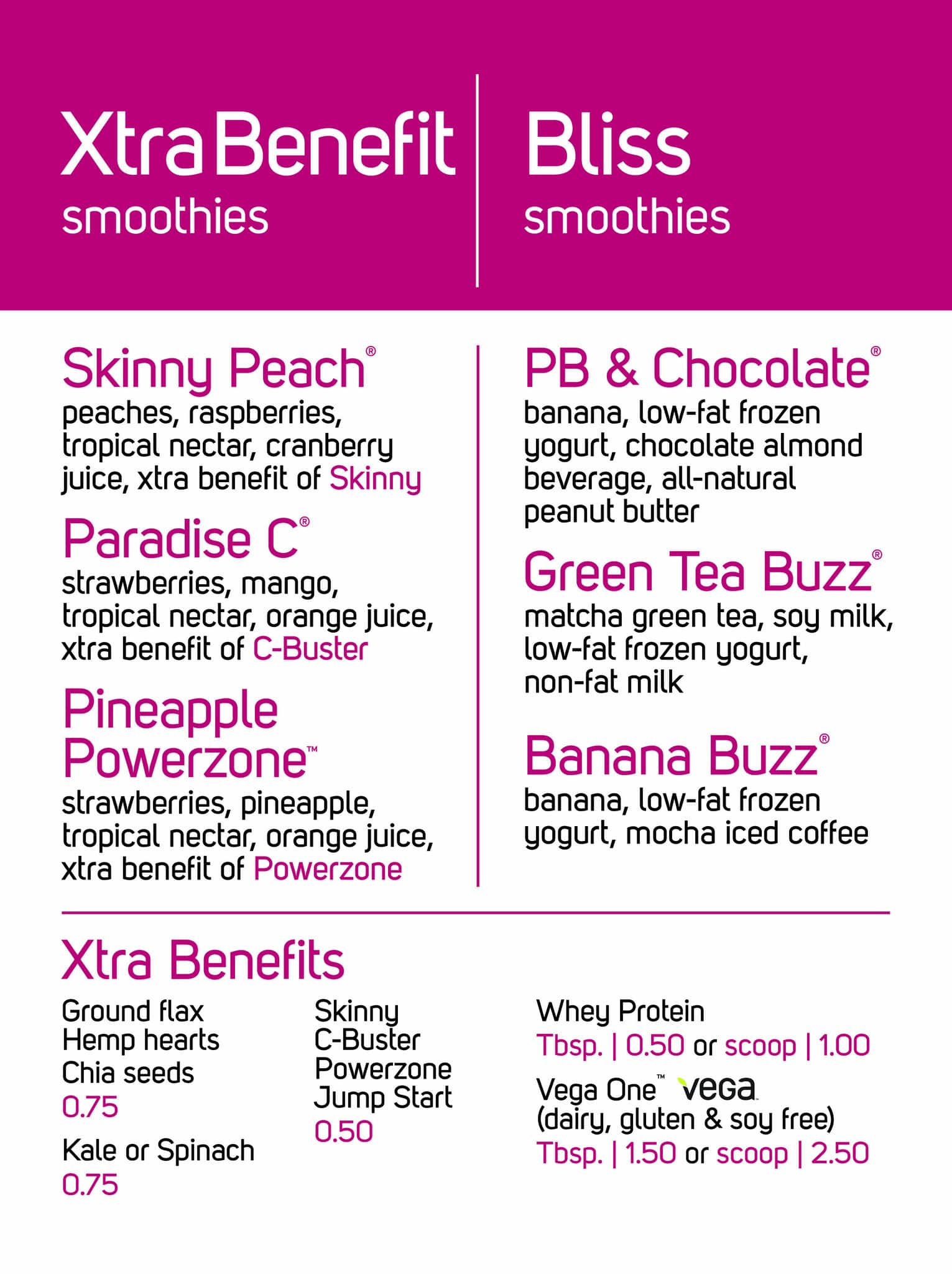 Menu of Jugo Juice photo2