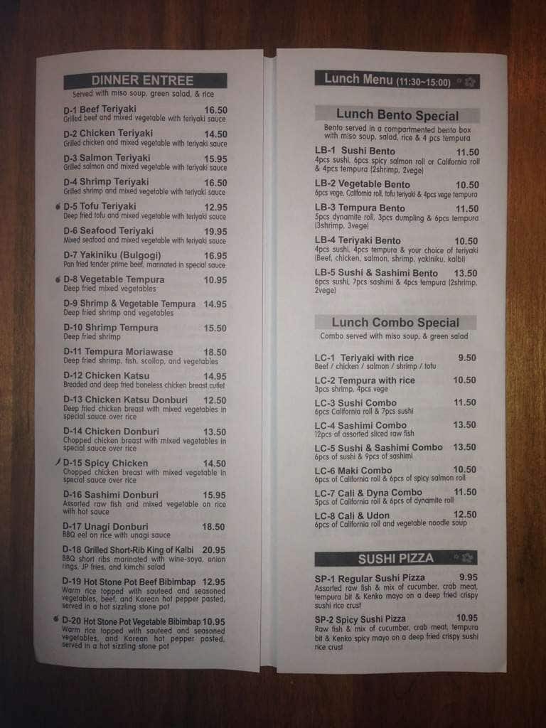 Menu of Kenko Sushi photo2