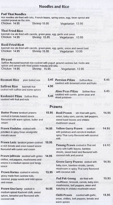 Menu of Mango Rain photo3