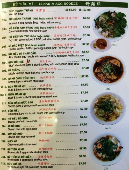 Menu of Pho Mi Viet Hoa photo3