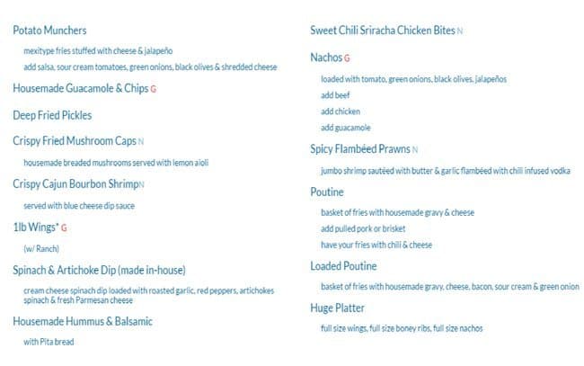 Menu of Sister’s Pub & Grill photo2