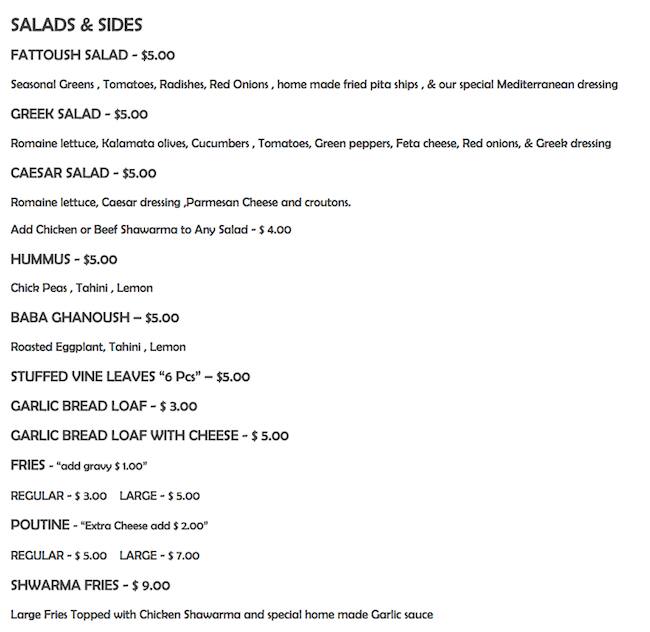 Menu of Shawarmizza photo2