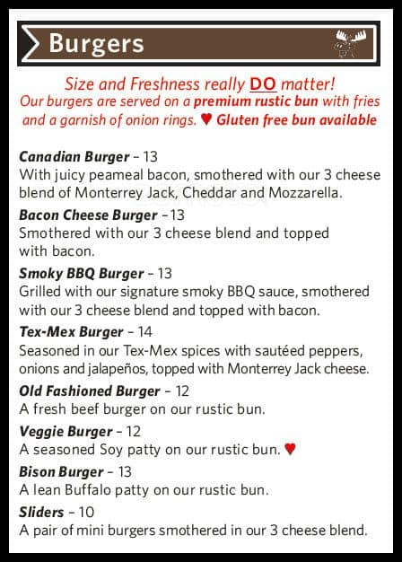 Menu of The Moose and Barrel photo4
