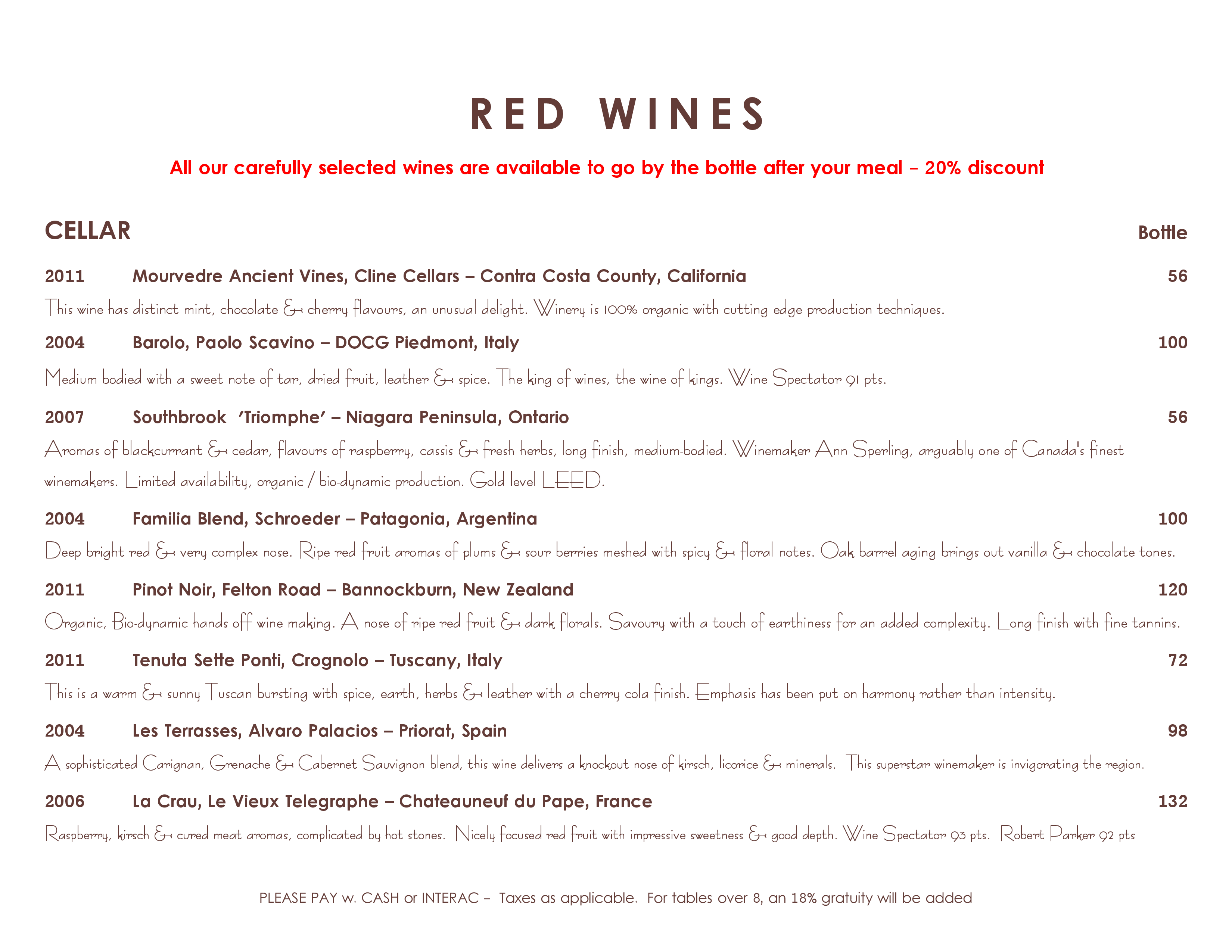 Menu of Calories Restaurant photo8