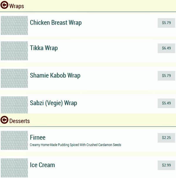 Menu of Pamier Kabob photo8