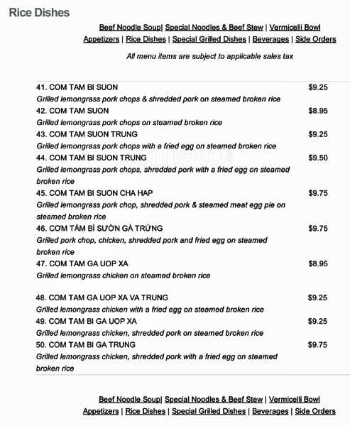 Menu of Thai Son Restaurant photo8