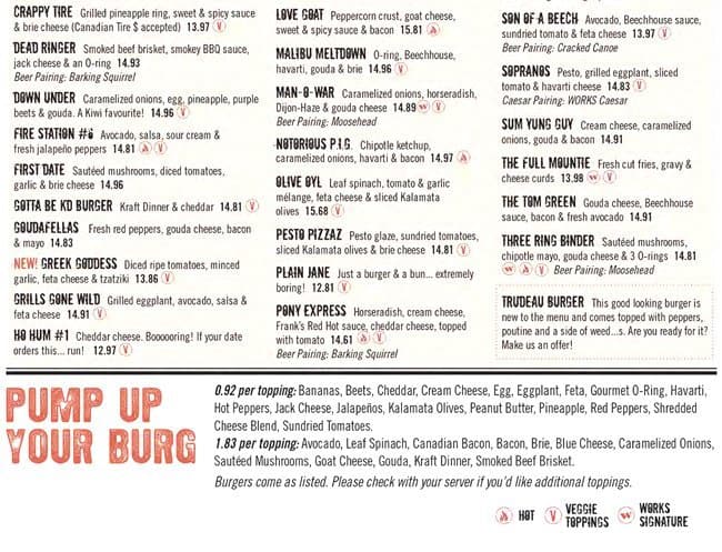 Menu of The WORKS photo5