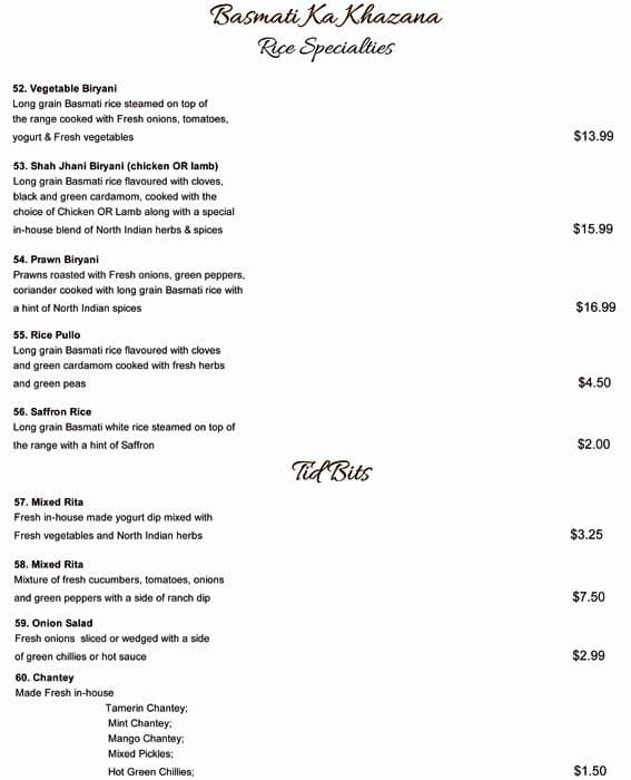 Menu of King Mahal Restaurant photo9