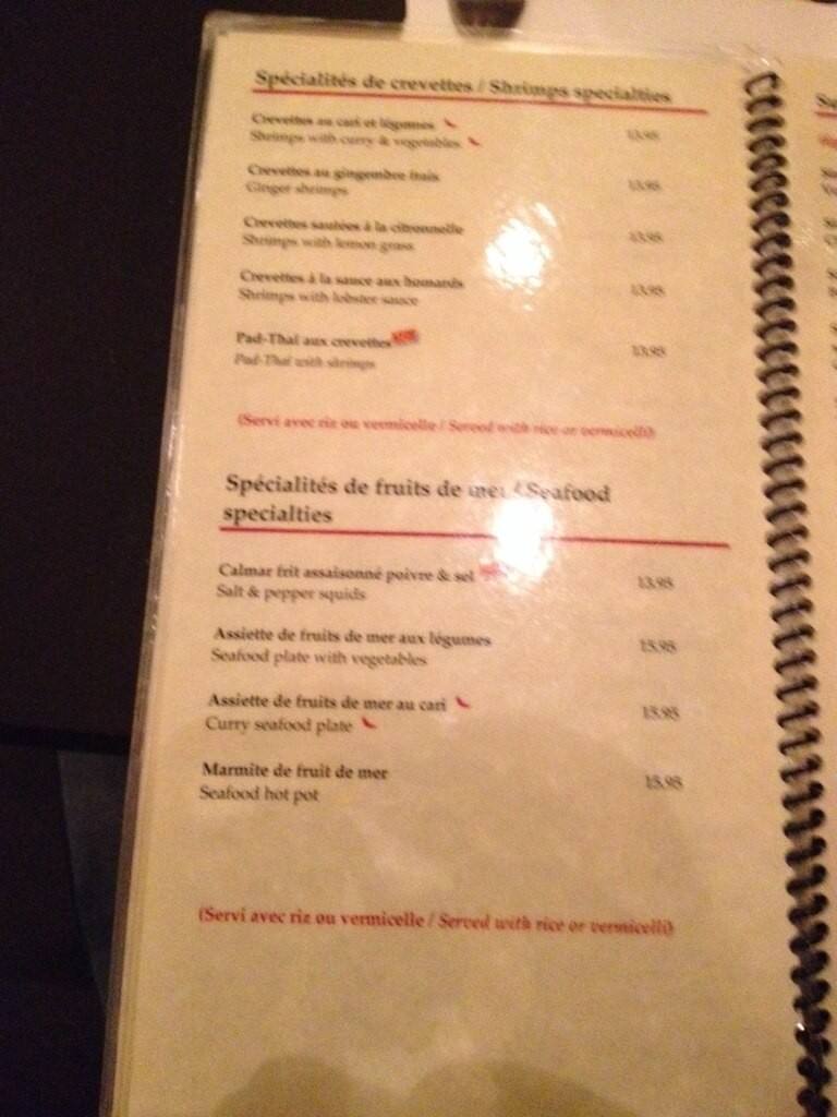 Menu of Baguettes D’Asie photo5