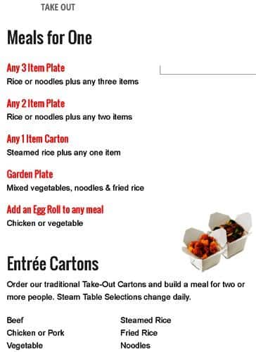 Menu of Manchu Wok photo7